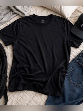 CSG Black T-Shirt Medium Unisex 100% Cotton Casual Tee